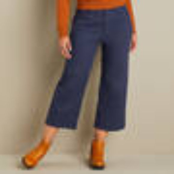 Pink Duluth Wide Leg Crop Pants - Picture 4 of 4